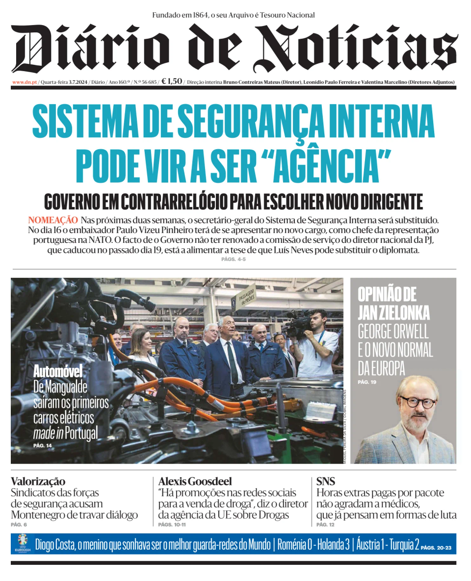 Prima-pagina-Diario de Noticias-edizione-di-oggi-20240703